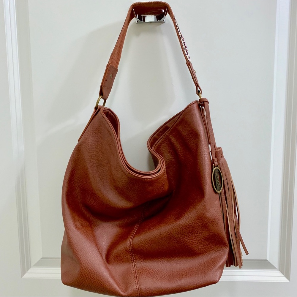 Carlos by Carlos Santana brown shoulder purse